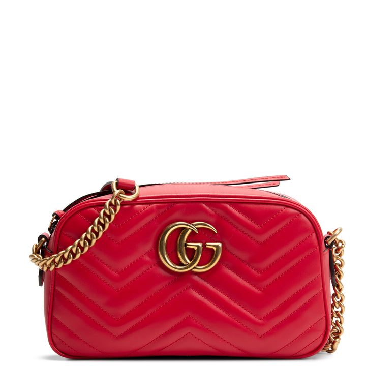 GUCCI GG Marmont Small Camera Bag - Red