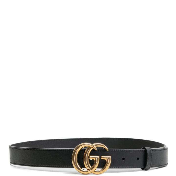 GUCCI GG Thin Marmont Belt - Black