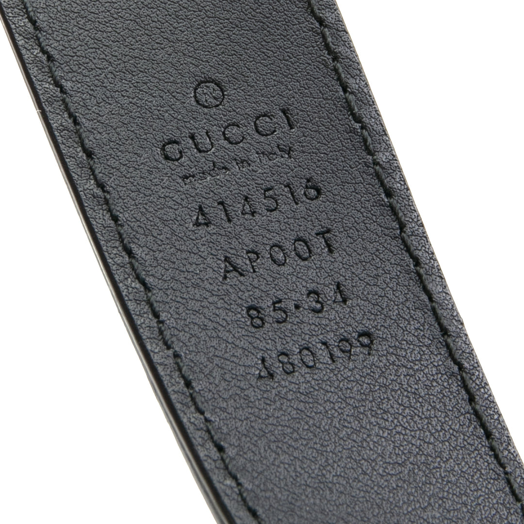 GUCCI GG Thin Marmont Belt - Black