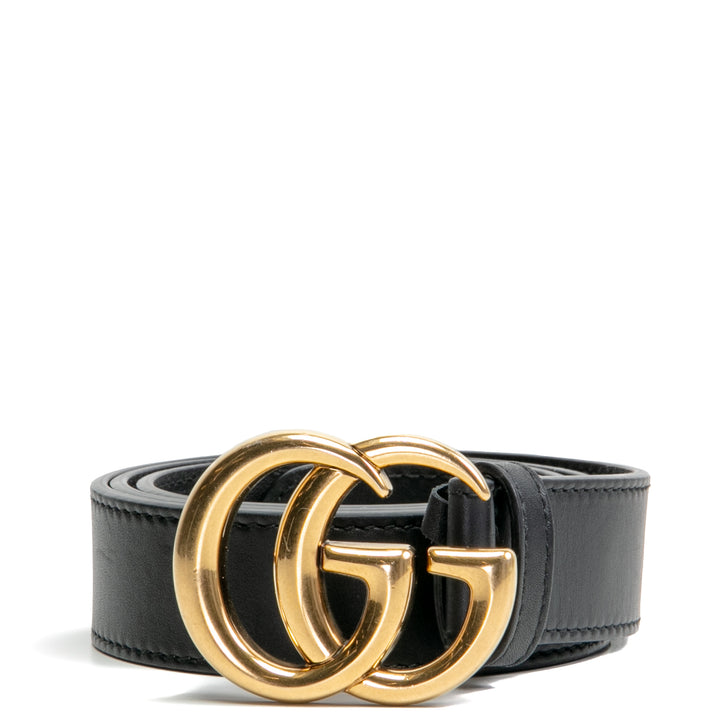 GUCCI GG Thin Marmont Belt - Black