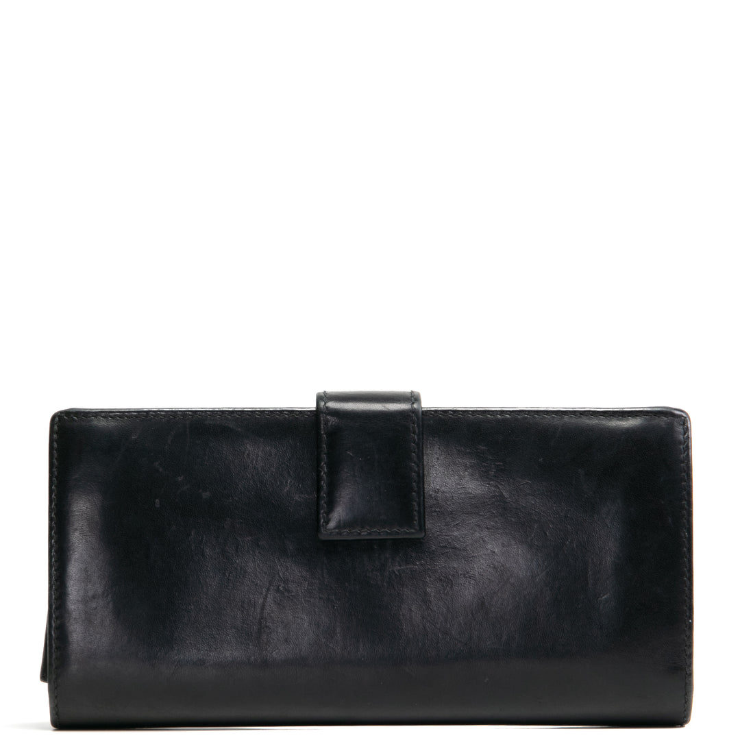 GUCCI Vintage Leather Long Wallet Black - OUTLET FINAL SALE