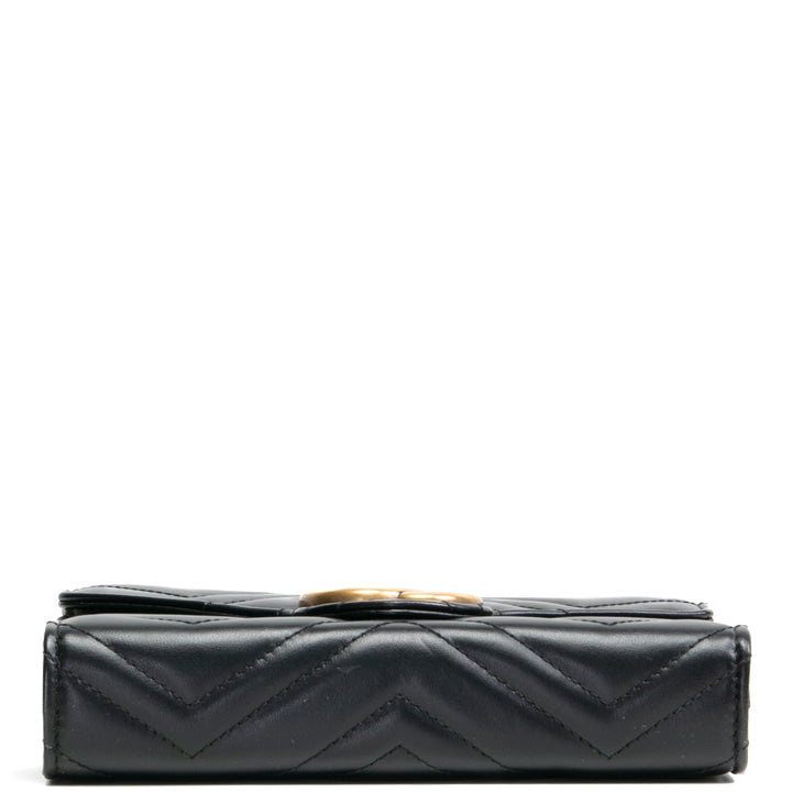 GUCCI GG Marmont Chain Wallet - Black