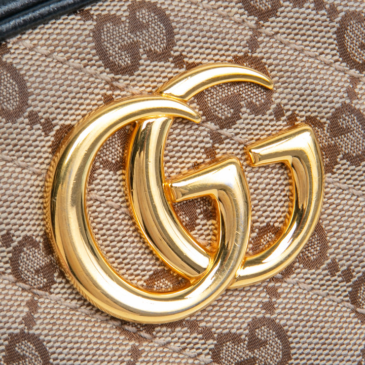 Gucci GG Leinwand kleiner Marmont-Tasche- Black Outlet Final Sale