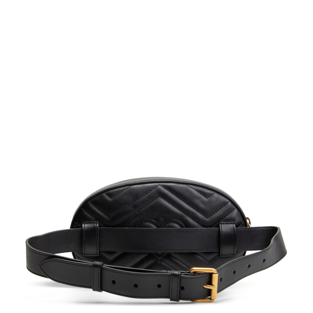 GUCCI GG Marmont Animalier Belt Bag -Black