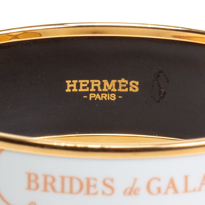 HERMES Wide Enamel Bangle Bracelet - FINAL SALE