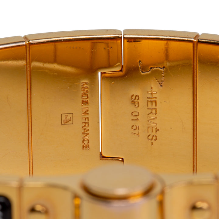 HERMES Hinged Enamel Bracelet - FINAL SALE