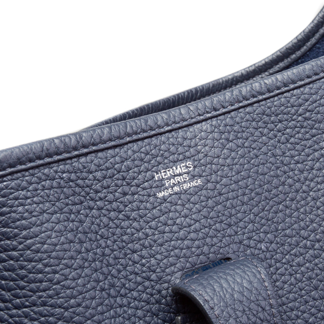 HERMES Togo Evelyne III 29 PM - Blue Navy