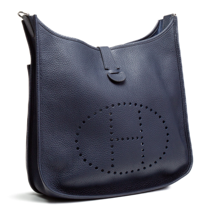 HERMES Togo Evelyne III 29 PM - Blue Navy