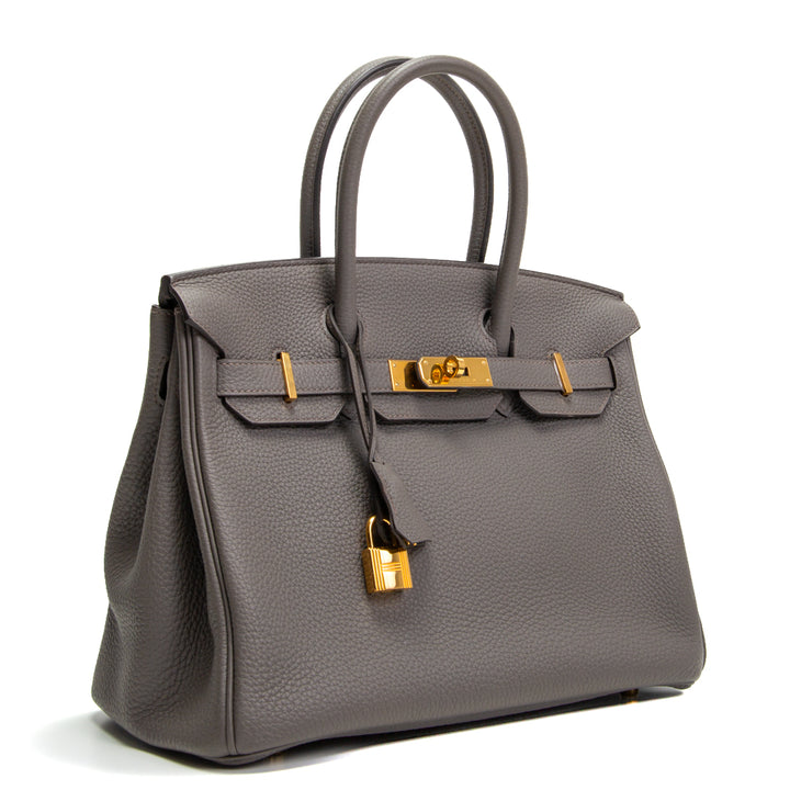 HERMES Togo Birkin 30 - Gris Asphalta (Grey)