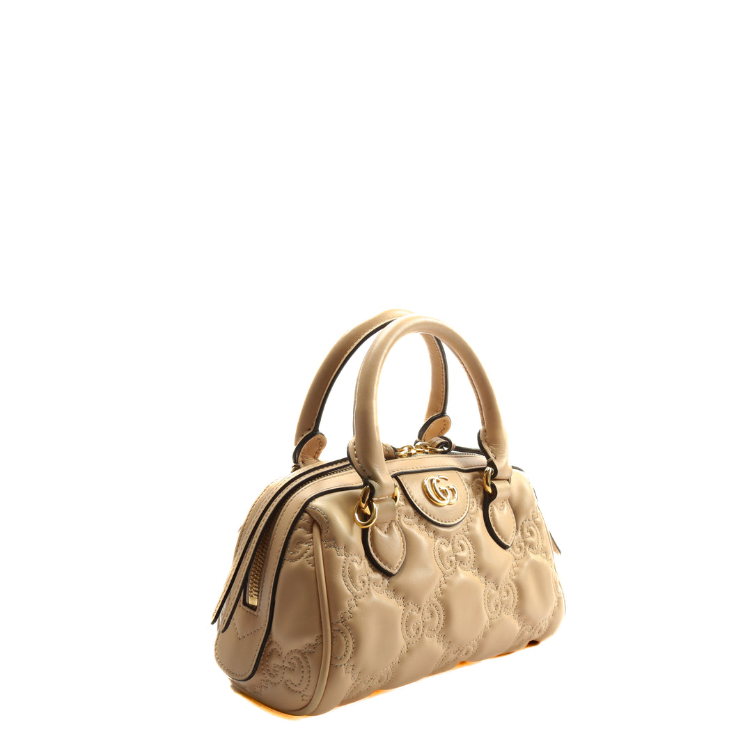 GUCCI GG Matelasse Handbag - Neutral