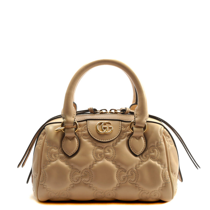 GUCCI GG Matelasse Handbag - Neutral