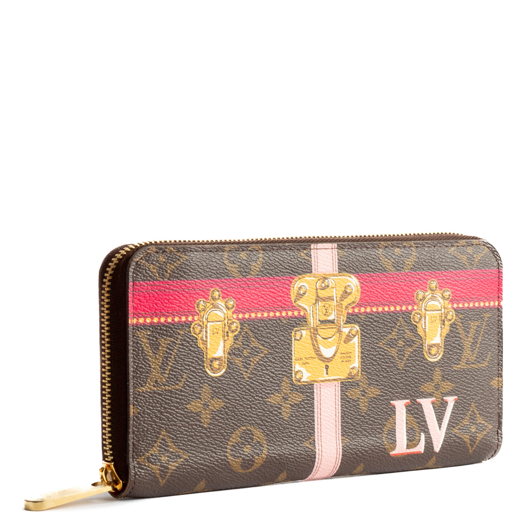 LOUIS VUITTON Monogram Summer Trunks Zippy Wallet