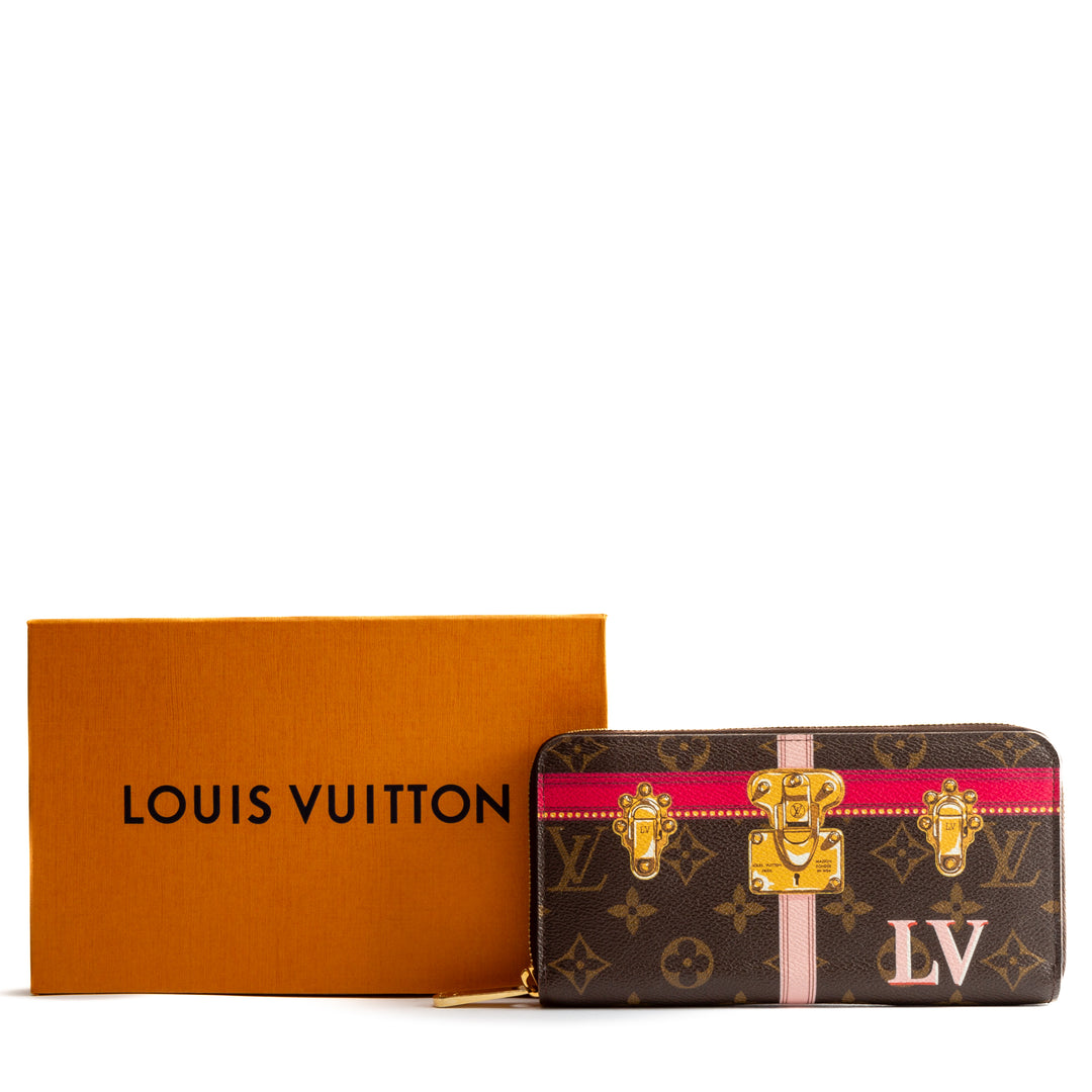 LOUIS VUITTON Monogram Summer Trunks Zippy Wallet