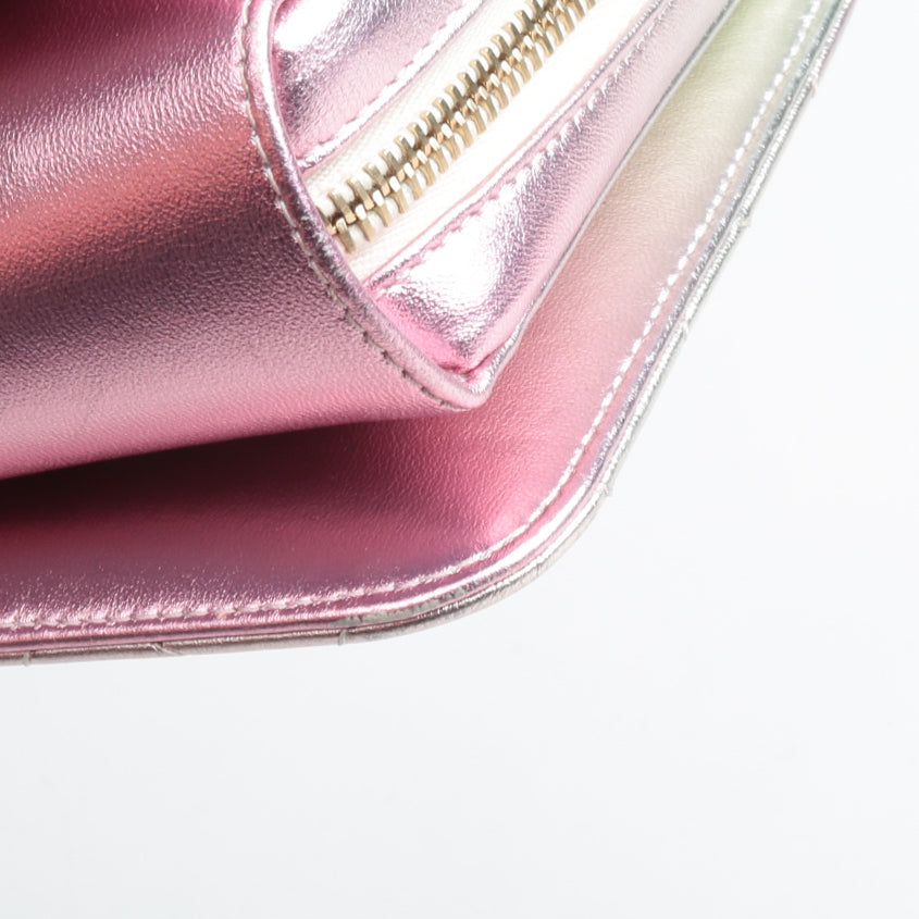 CHANEL Like A Wallet Flap - Metallic Pink