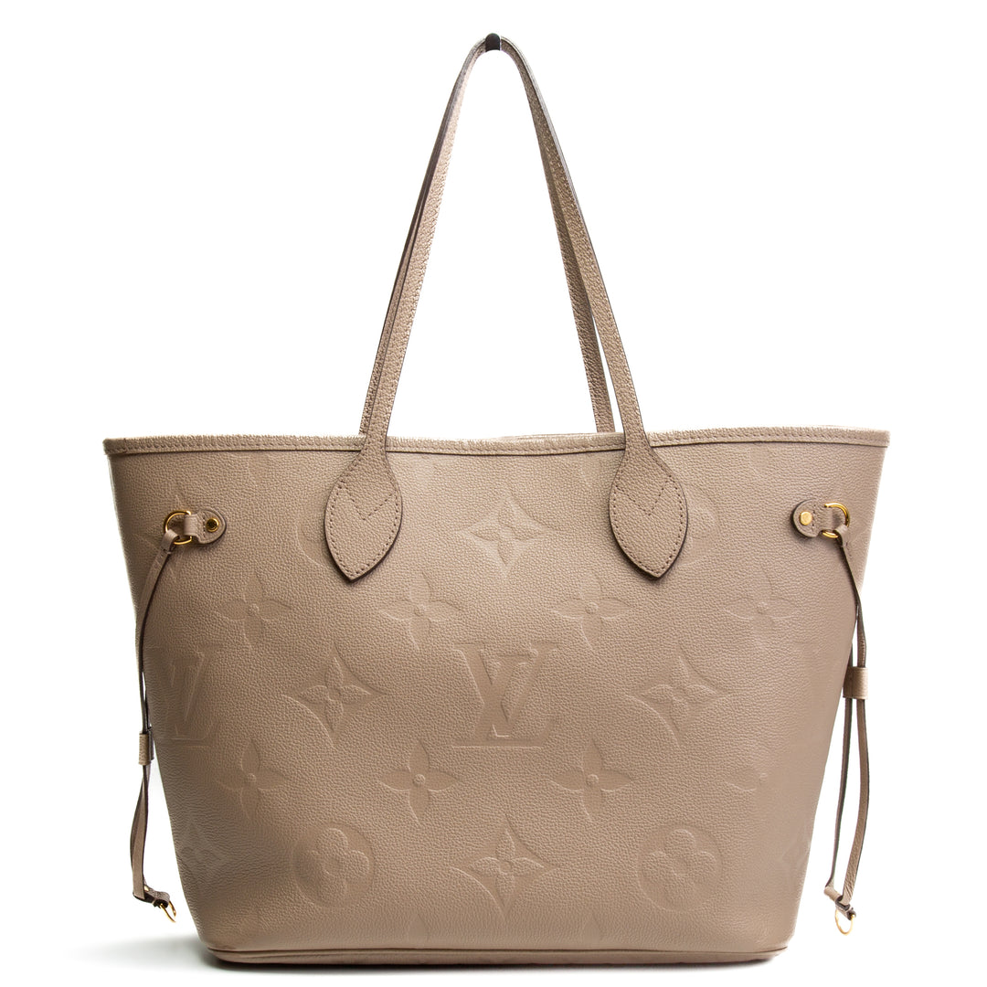 LOUIS VUITTON Empreinte Neverfull MM Tote - Turtledove