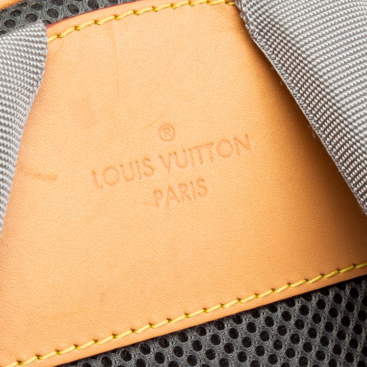 LOUIS VUITTON Monogram Titanium Backpack PM