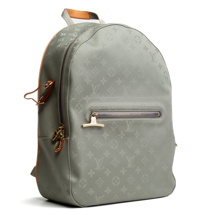 LOUIS VUITTON Monogram Titanium Backpack PM