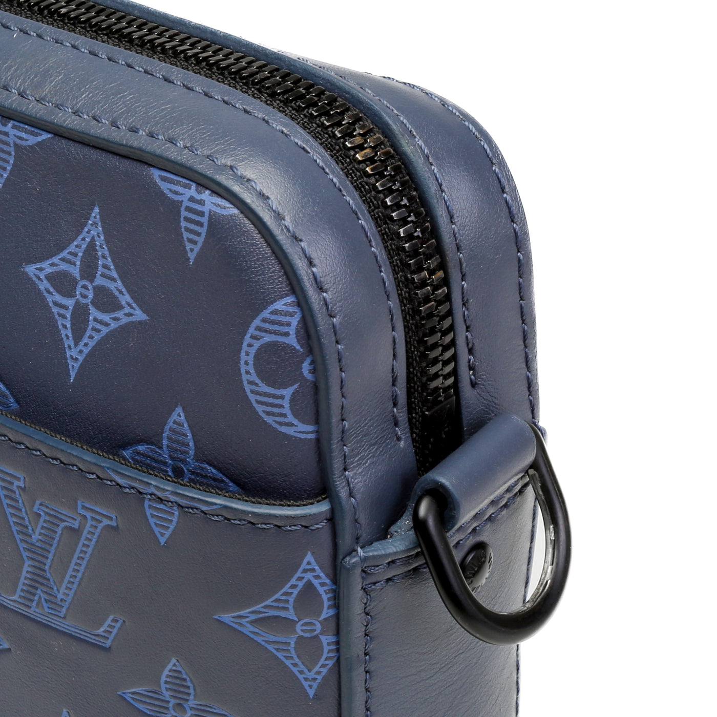 LOUIS VUITTON Monogram Shadow Duo Messenger - Blue