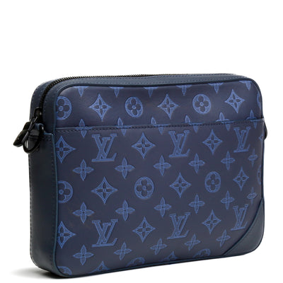 LOUIS VUITTON Monogram Shadow Duo Messenger - Blue