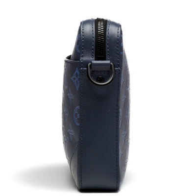 LOUIS VUITTON Monogram Shadow Duo Messenger - Blue