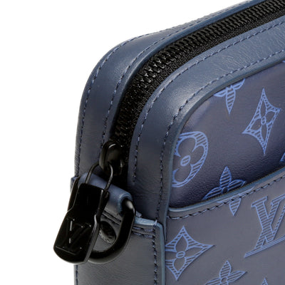 LOUIS VUITTON Monogram Shadow Duo Messenger - Blue