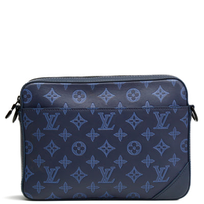 LOUIS VUITTON Monogram Shadow Duo Messenger - Blue