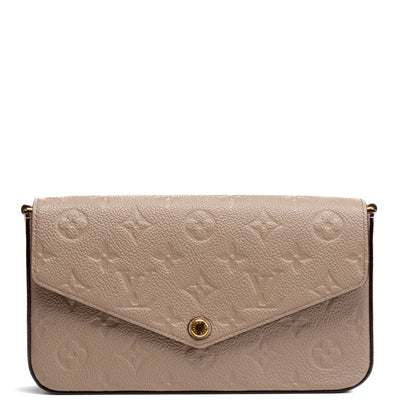 LOUIS VUITTON Monogram Empreinte Felicie Pochette - Turtledove