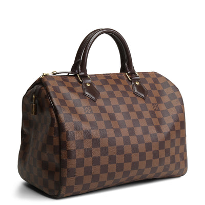 LOUIS VUITTON Speedy 30 Bandoulière - Damier Ebene