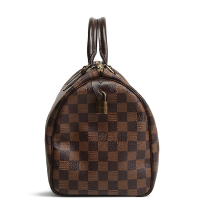 LOUIS VUITTON Speedy 30 Bandoulière - Damier Ebene