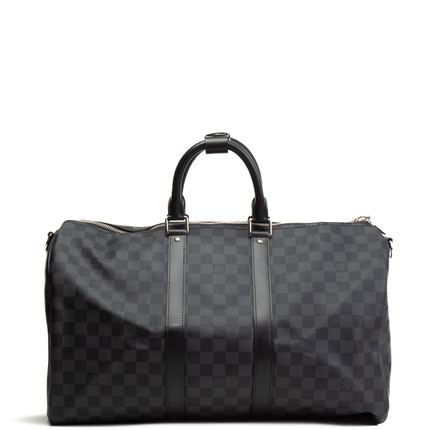 LOUIS VUITTON Damier Graphite Keepall Bandouliere 45