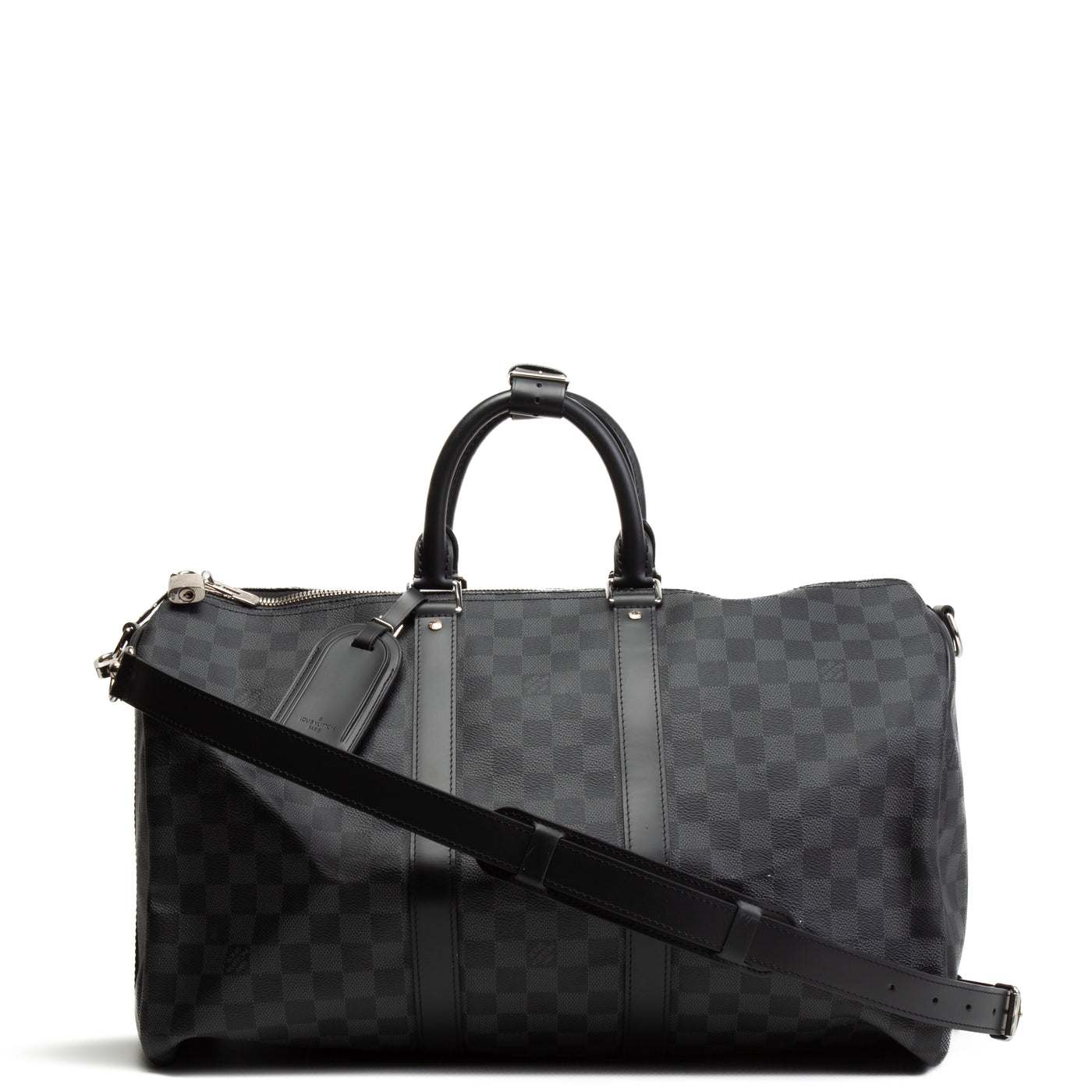 LOUIS VUITTON Damier Graphite Keepall Bandouliere 45