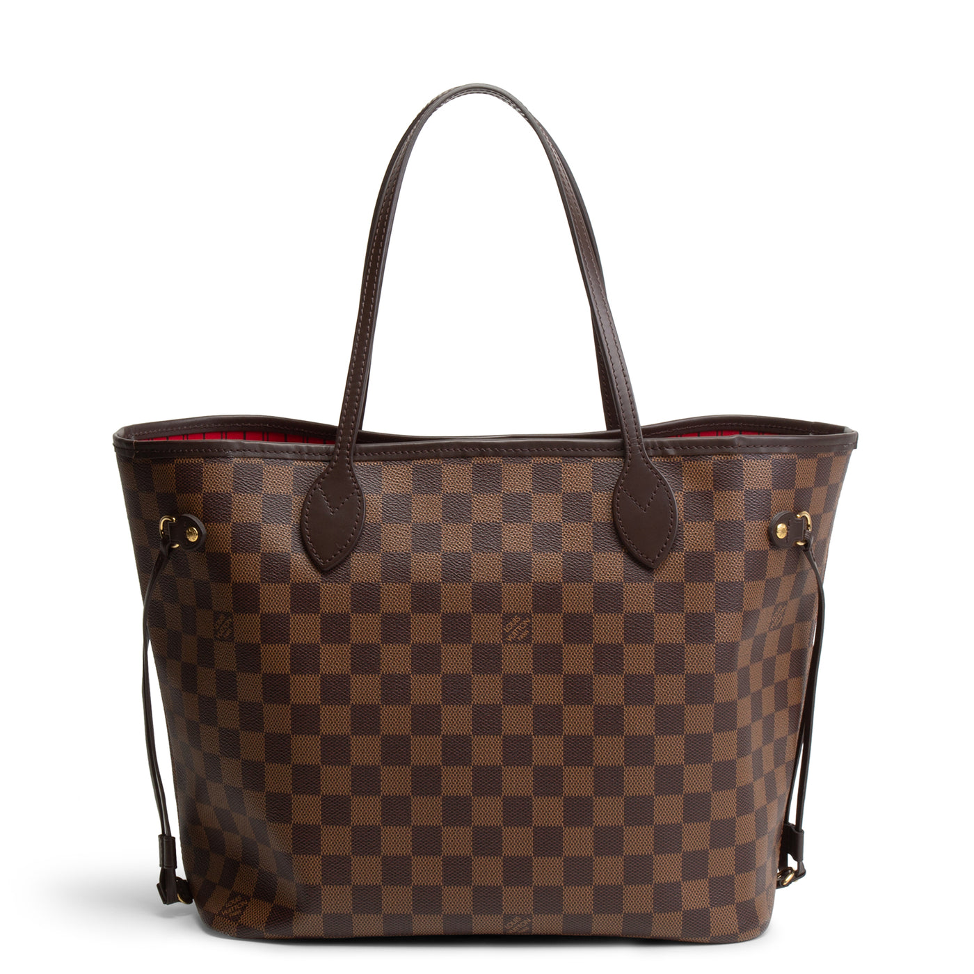 LOUIS VUITTON Damier Ebene Neverfull MM w/ pouch