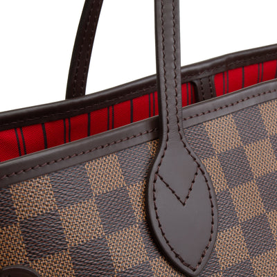 LOUIS VUITTON Damier Ebene Neverfull MM w/ pouch