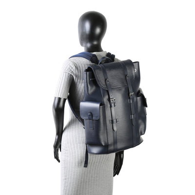 LOUIS VUITTON Christopher PM Backpack - Navy Blue