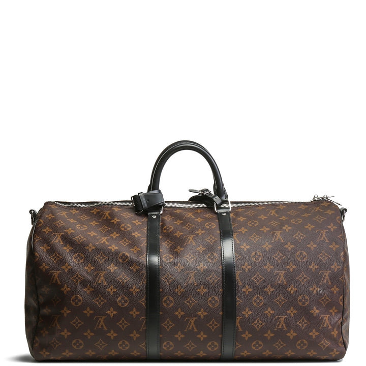 LOUIS VUITTON Monogram Macassar Keepall Bandouliere 55