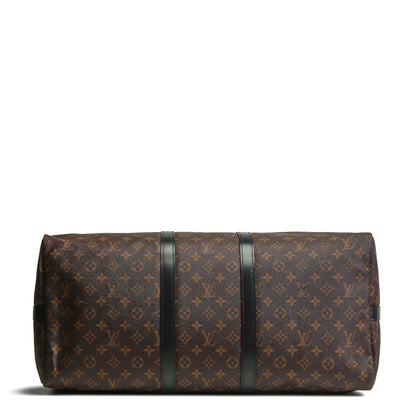 LOUIS VUITTON Monogram Macassar Keepall Bandouliere 55