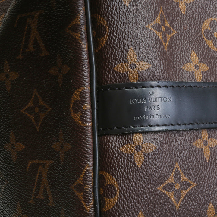 LOUIS VUITTON Monogram Macassar Keepall Bandouliere 55