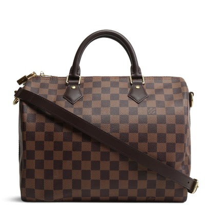 LOUIS VUITTON Damier Ebene Speedy Bandouliere 30