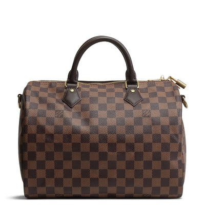 LOUIS VUITTON Damier Ebene Speedy Bandouliere 30