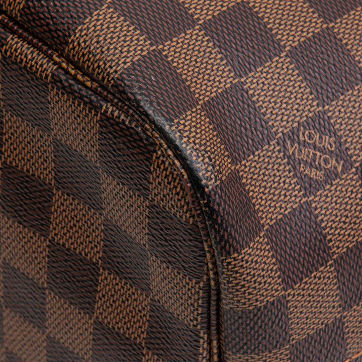 LOUIS VUITTON Damier Ebene Neverfull MM w/ Pouch