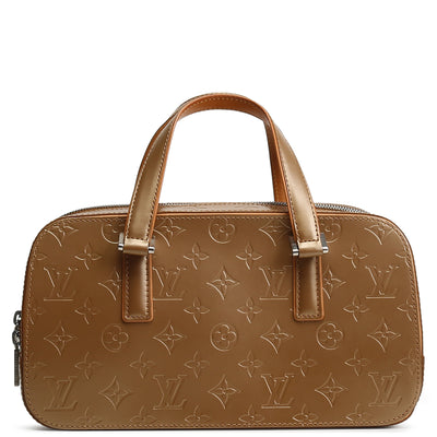 LOUIS VUITTON Monogram Matte Vernis Shelton - Gold