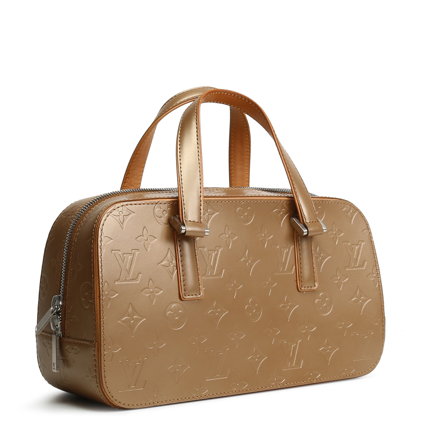 LOUIS VUITTON Monogram Matte Vernis Shelton - Gold