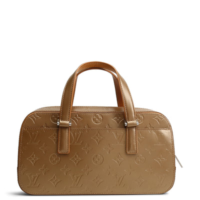 LOUIS VUITTON Monogram Matte Vernis Shelton - Gold