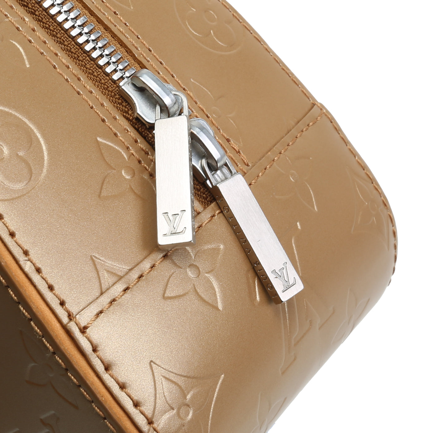 LOUIS VUITTON Monogram Matte Vernis Shelton - Gold