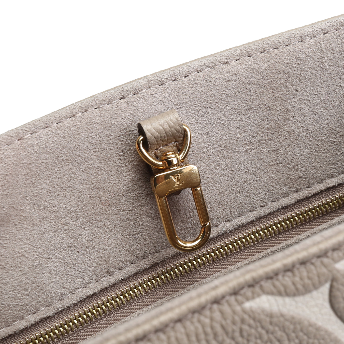 LOUIS VUITTON BiColor Monogram Empreinte OnTheGo PM - Dove/Cream