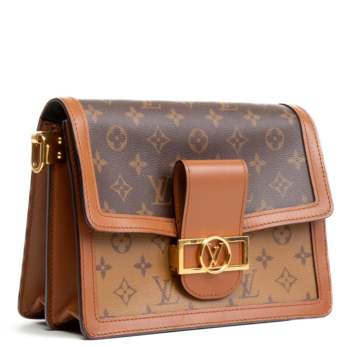 LOUIS VUITTON Reverse Monogram Dauphine MM Shoulder Bag