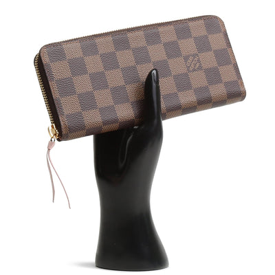 LOUIS VUITTON Damier Ebene Clemence Wallet