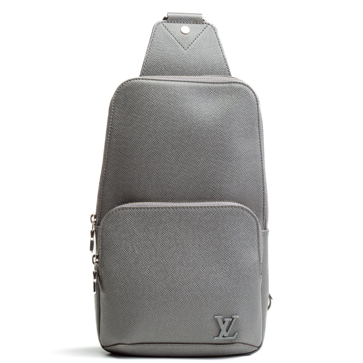 LOUIS VUITTON Taiga Avenue Sling Bag - Gray