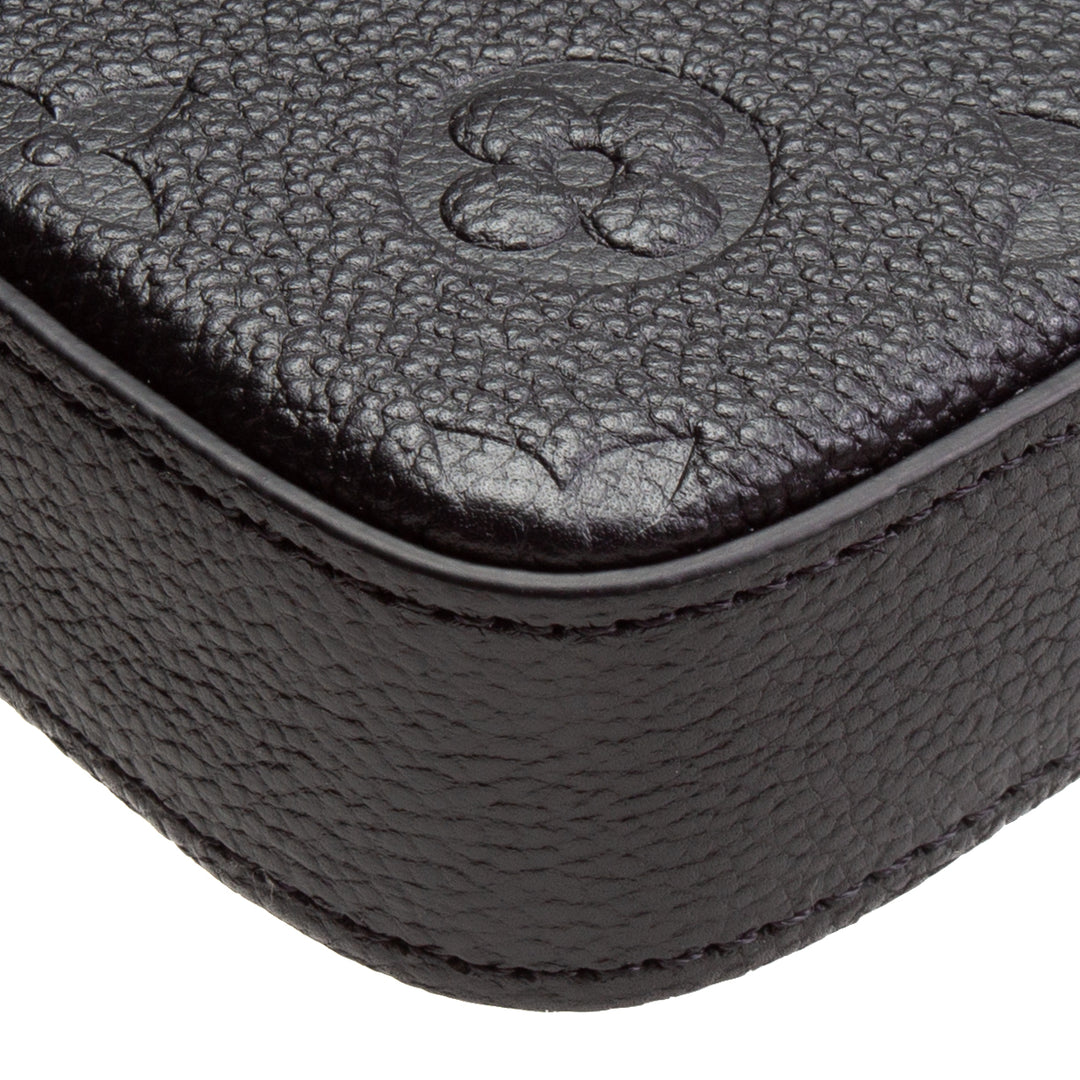 LOUIS VUITTON Monogram Empreinte Felicie Pochette  - Black