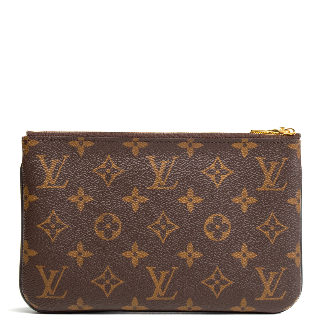 LOUIS VUITTON Double Zip Pochette - Reverse Monogram